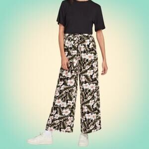 Vacationcore Retro Tropical Floral Wide-Leg Pants Volcom Women’s Small
